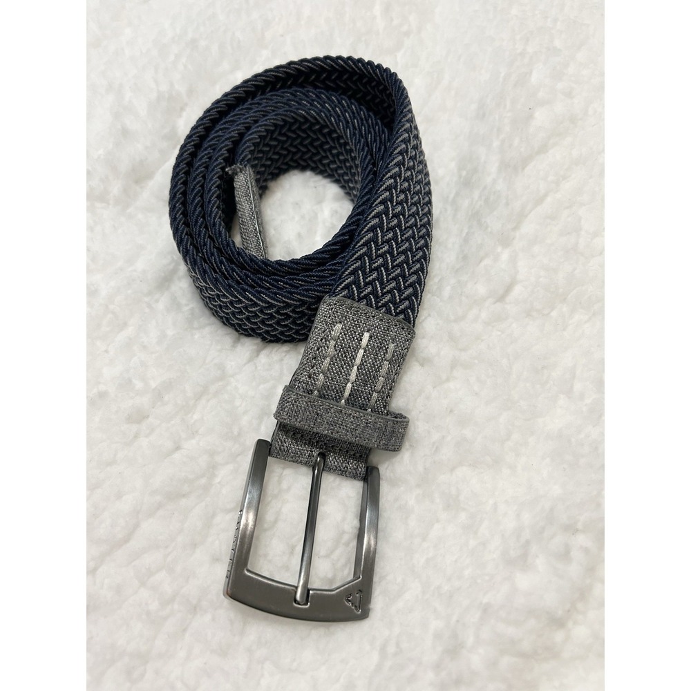 Travis Mathew Cheers 2.0 Cuater Stretch Woven Braided Belt 48 Gray